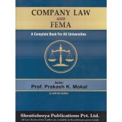Shrutishreya Publication's Company Law and FEMA for BA LL.B & LL.B By Prof. Prakash K. Mokal
